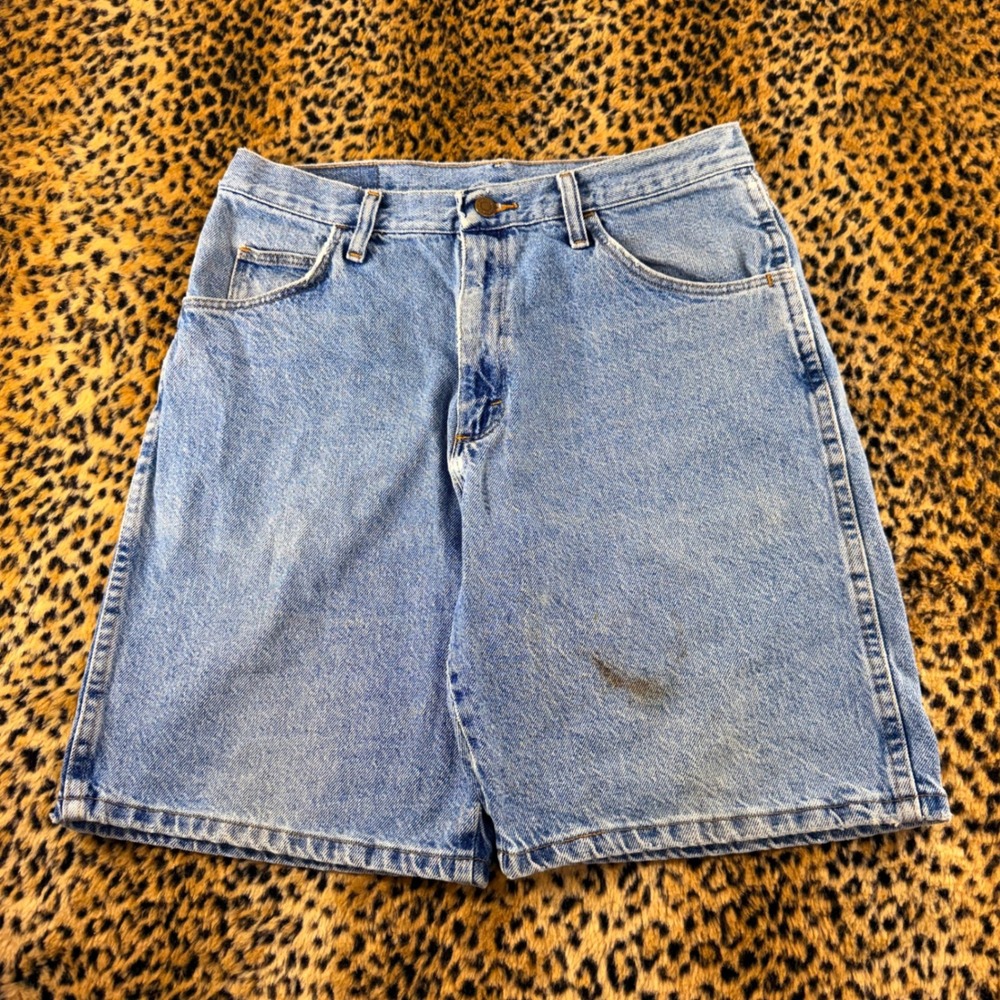 Vintage Wrangler 606W1DH Light Wash Denim Shorts Jorts Mens 32